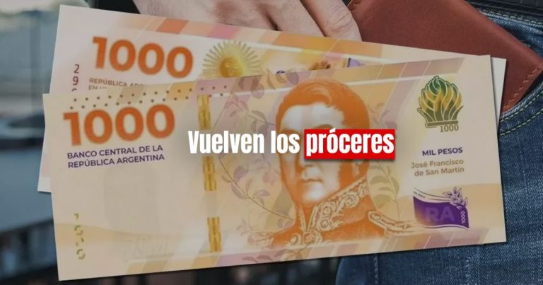 El Banco Central puso en circulación el nuevo billete de 1000