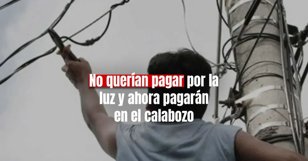 Dos condenados por conectarse a la luz clandestinamente