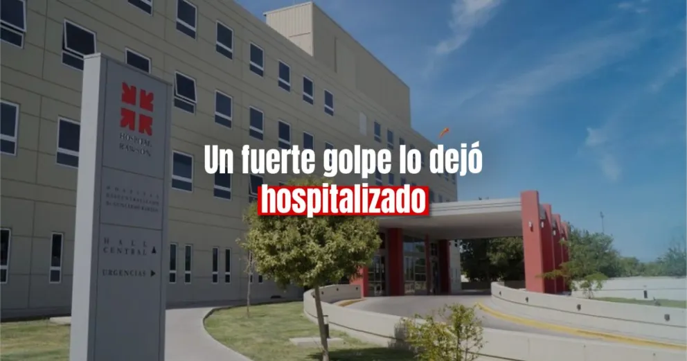Un motociclista perdió el control, cayó y terminó en el hospital 