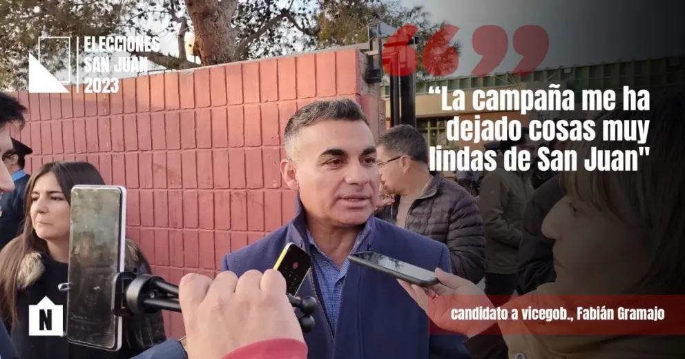 Fabián Gramajo votó y aseguró que puede "construir un San Juan mejor"