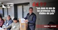 Sergio Uñac llegó a votar y habló sobre el porcentaje de sanjuaninos yendo a las urnas