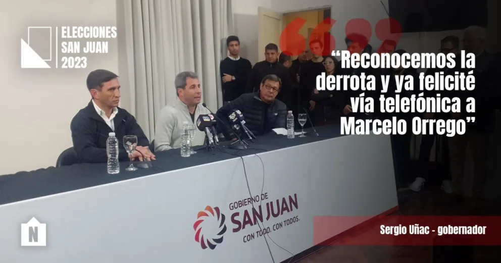 Sergio Uñac: "Le agradezco a Rubén Uñac y a Andino porque dieron todo"