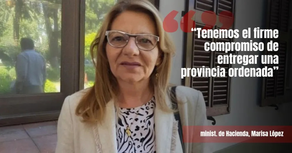 Marisa López dice que dejará una provincia sin déficit
