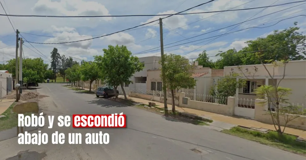 Un hombre fue detenido tras robar pertenencias de un auto