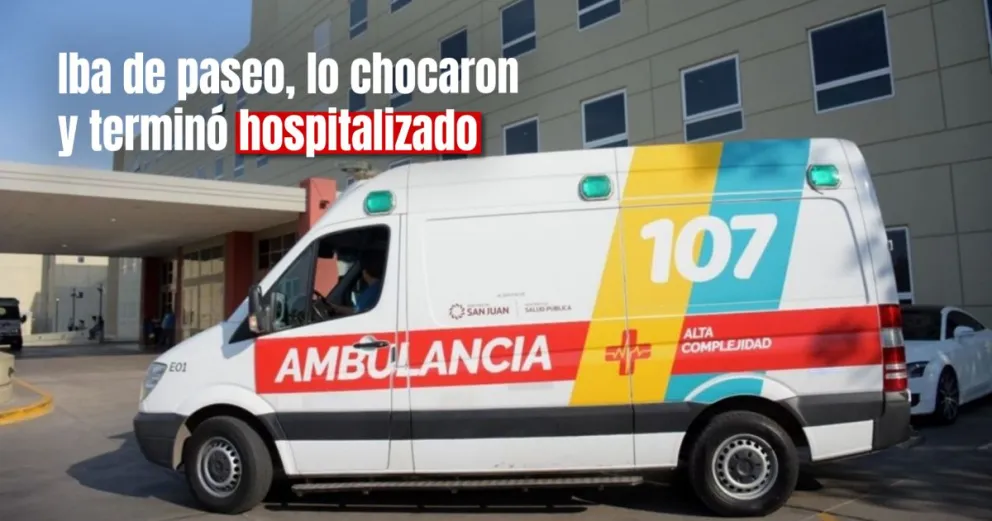 Siniestro vial: una camioneta chocó a una persona que iba en un triciclo adaptado