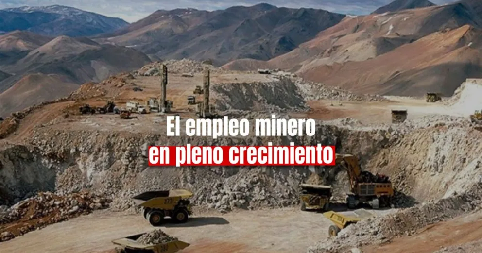 El empleo minero alcanzó nuevos niveles de crecimiento