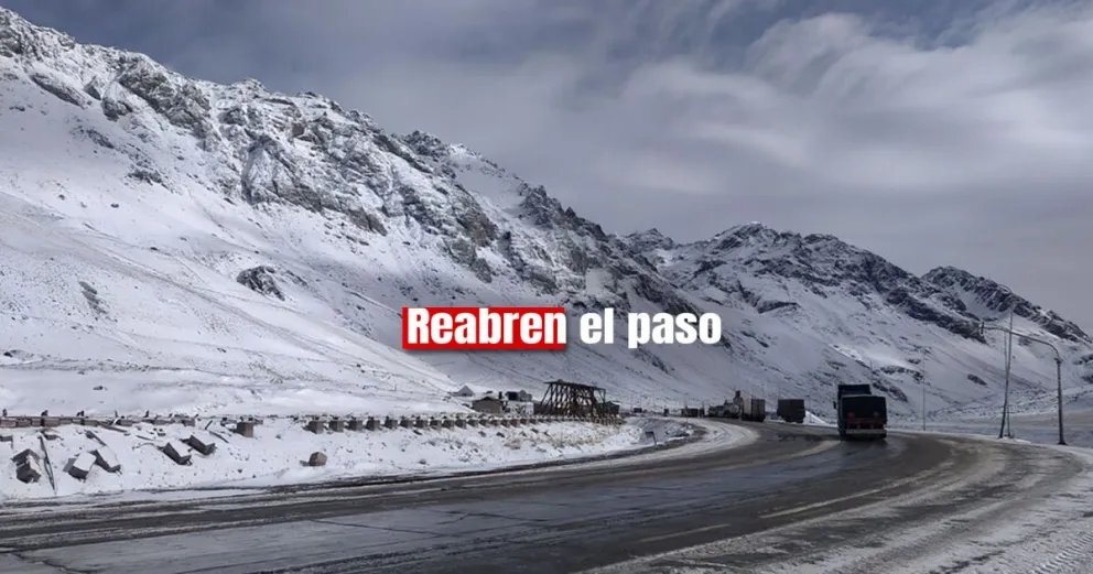 Después de 20 días reabre este viernes el Paso Cristo Redentor