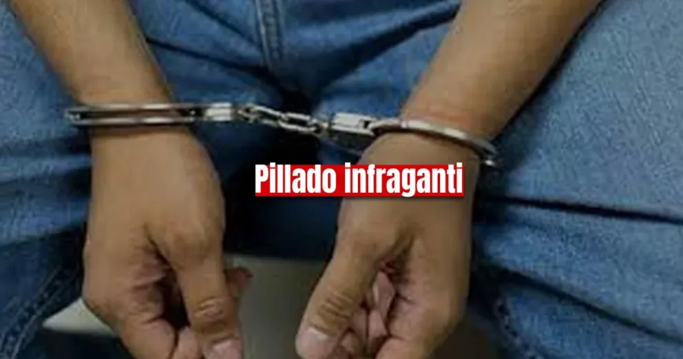 Un ladrón entró a una casa para robar y fue detenido