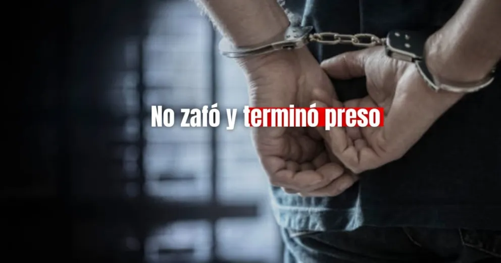 Un hombre terminó detenido por robar un estéreo y dinero