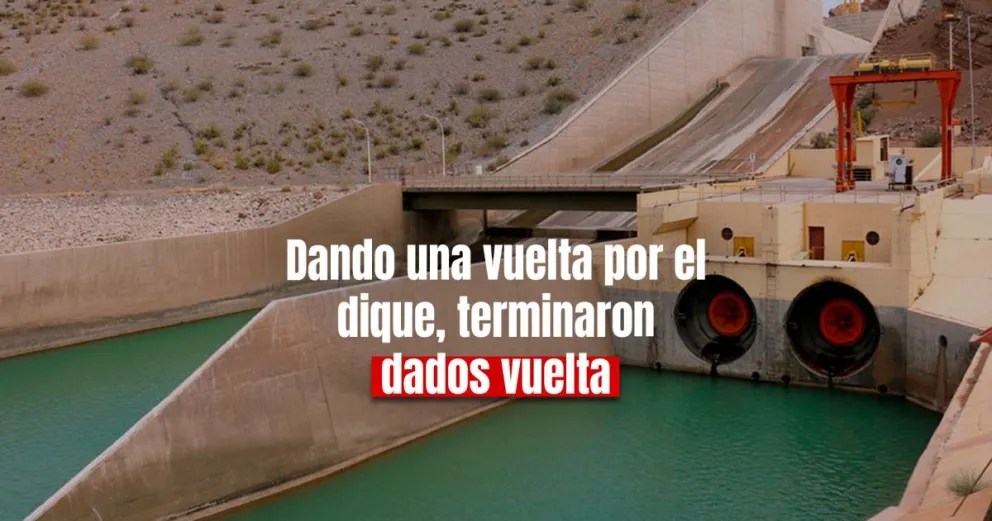 Viajaban en auto y se dieron vuelta cerca del paredón del dique