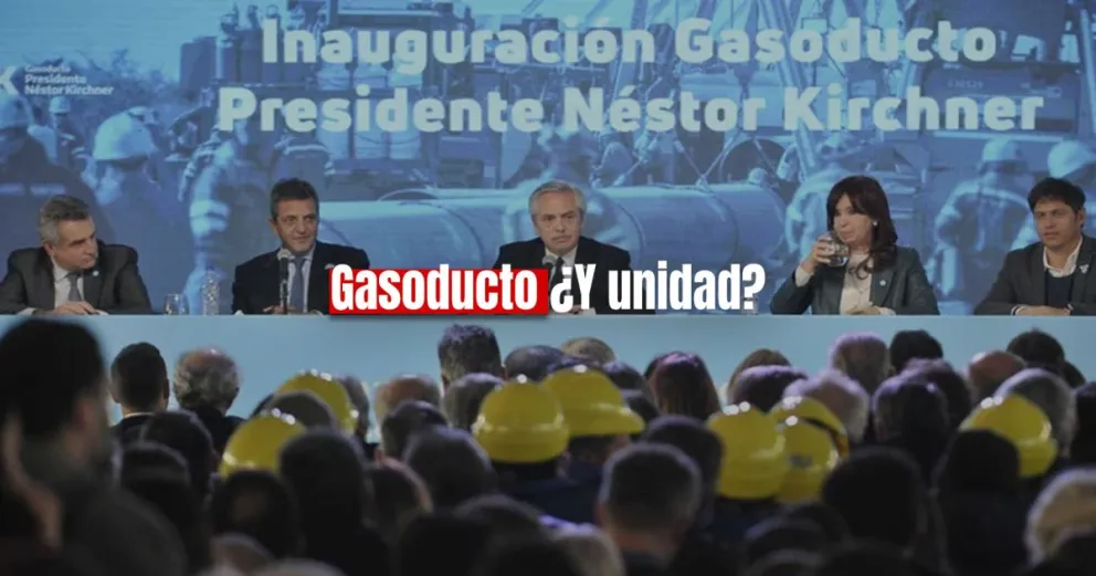 Con una foto de unidad, inauguraron el gasoducto Néstor Kirchner 