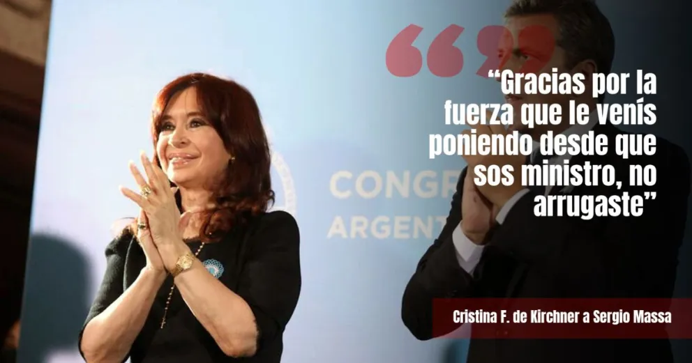 Cristina elogió a Massa en la inauguración del gasoducto