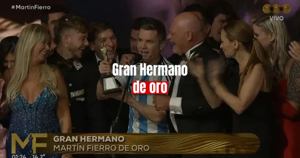 Gran Hermano se llevó el Martín Fierro de Oro 