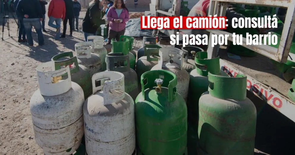 Conocé el recorrido que tendrá el camión de la Garrafa Social esta semana 