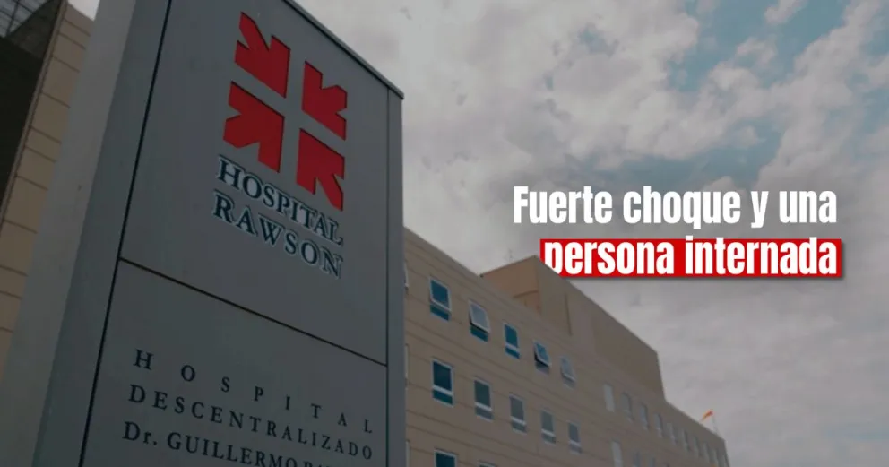 Un motocicleta internado con traumatismo facial tras chocar con una camioneta 