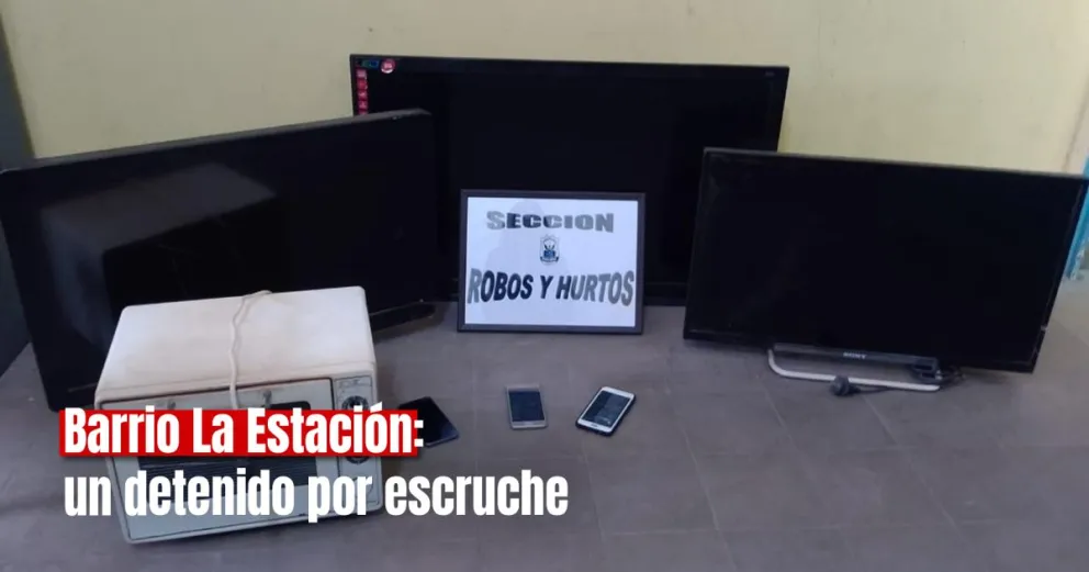 Detuvieron a un hombre que había robado varios dispositivos electrónicos de una casa