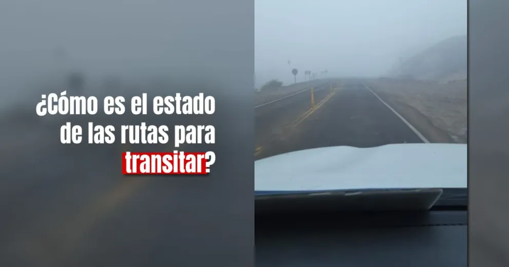Por neblina y llovizna, se recomienda transitar con precaución 