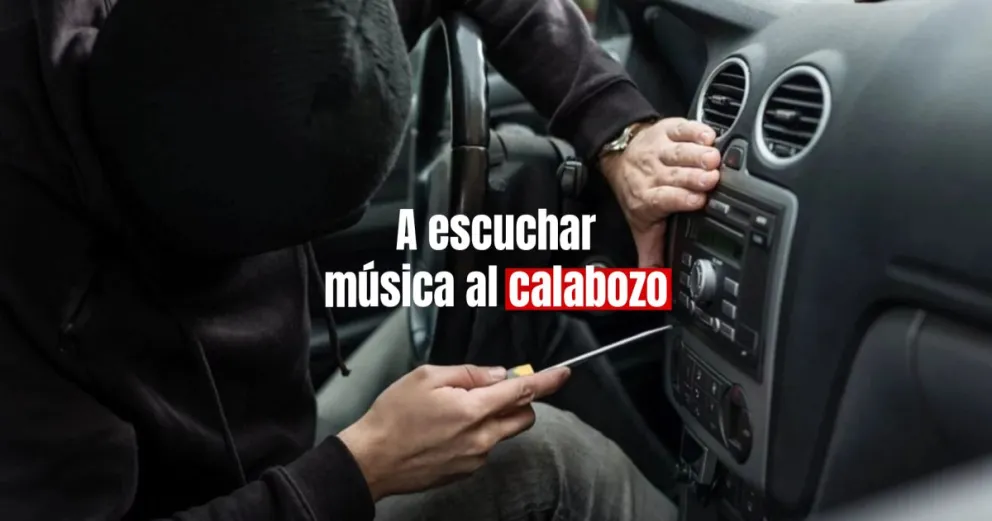 Condenado por robar un estéreo y parlantes de un auto 
