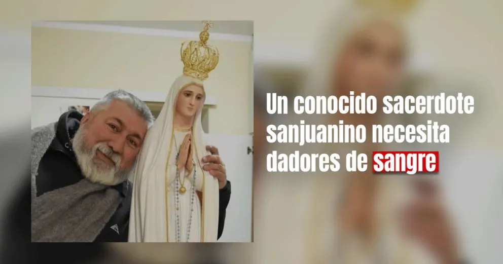 Piden oración por un reconocido párroco de la comunidad de Rawson 