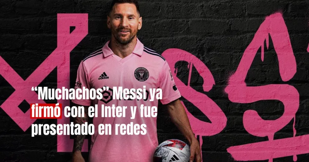 Messi firmó su contrato con el Inter de Miami y lo recibieron con un video