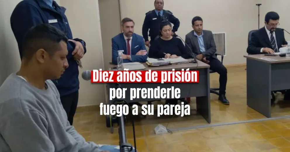 Condenaron al sujeto que prendió fuego a su pareja