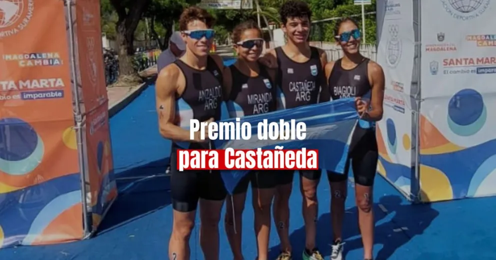 Thomás Castañeda logró su segunda medalla en los Suramericanos de Playa