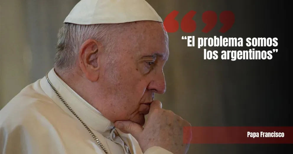 Francisco habló de la situación del país y exhortó a los argentinos: "Hay que seguir adelante"