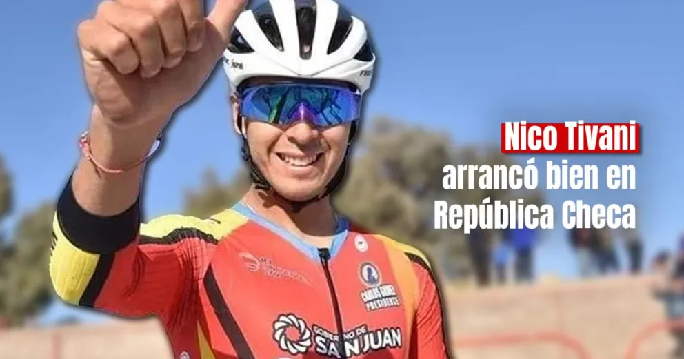Nicolás Tivani tuvo un buen arranque en el Tour de República Checa