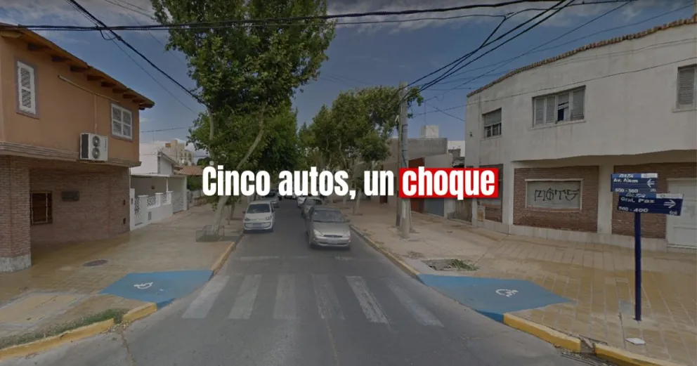 Capital: cinco vehículos involucrados en un siniestro vial