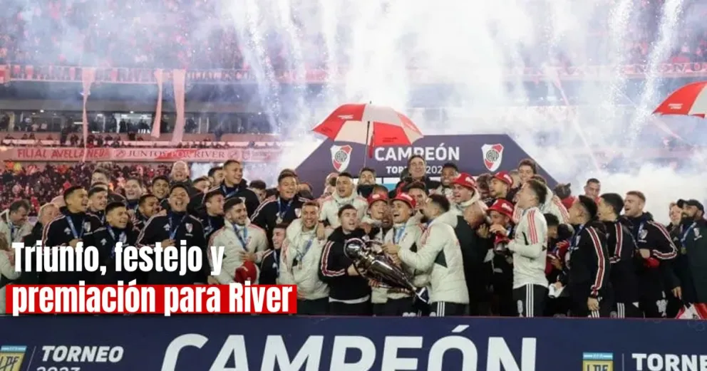 River festejó el título con una victoria ante Racing