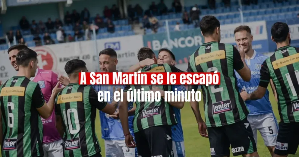 San Martín lo perdió en la última jugada