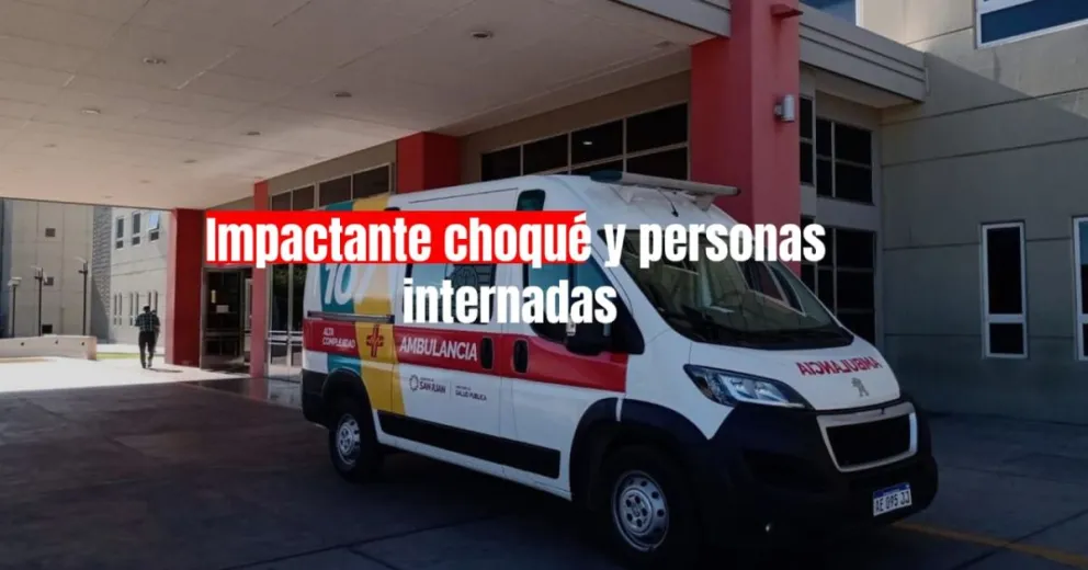 Un auto chocó contra un utilitario, tras el impactó tres personas terminaron hospitalizadas