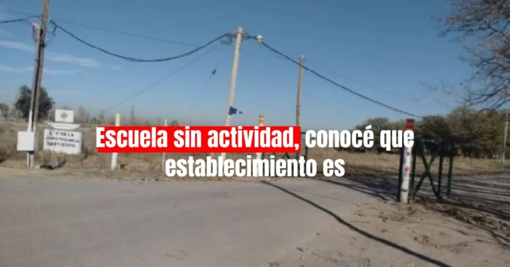 Se suspende la actividad educativa de la Escuela Agrotecnica Sarmiento