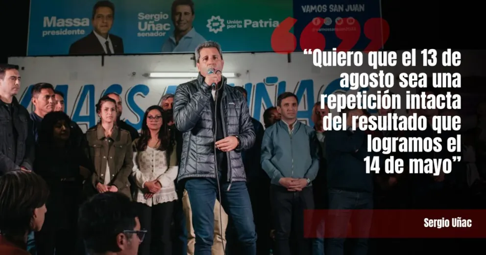 Uñac en Chimbas arengó por repetir el resultado electoral de mayo