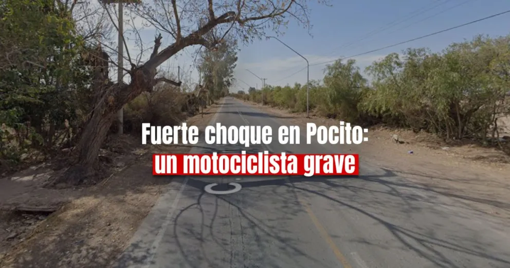 Un choque entre un camión y una moto dejó a una persona en grave estado