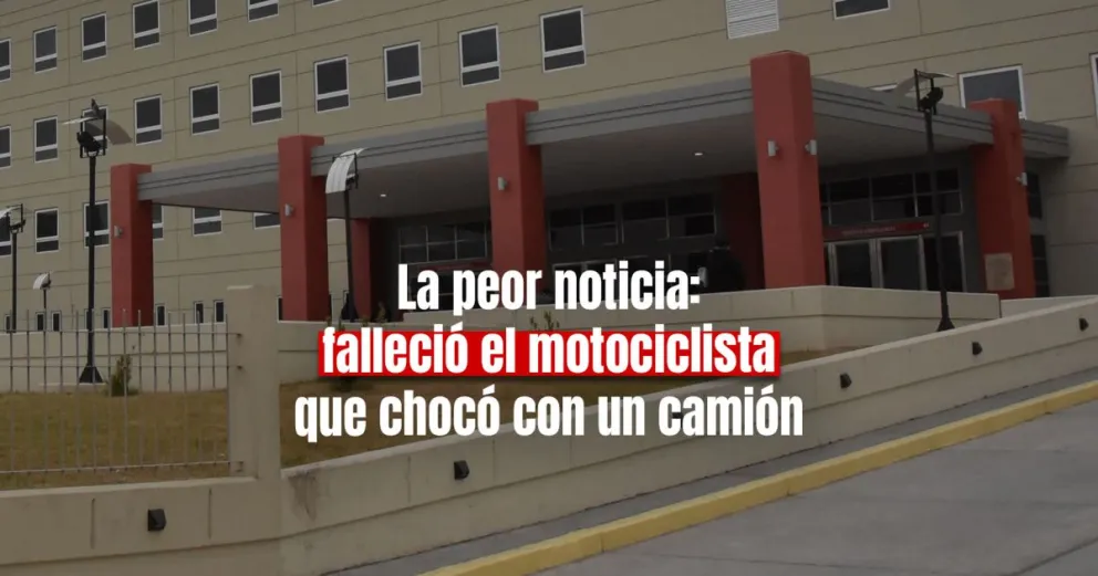 Murió el motociclista que chocó con un camión en Pocito