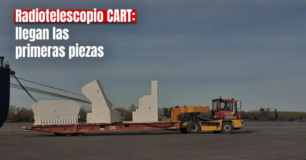 Llegan a San Juan las primeras piezas del radiotelescopio chino-argentino CART