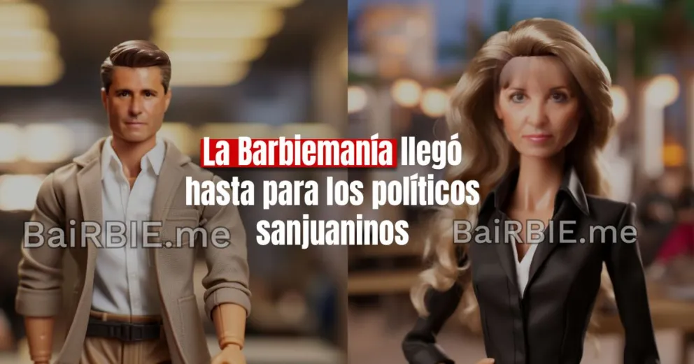 ¿Cómo serían los políticos sanjuaninos en el mundo de Barbie y Ken?