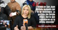 Nancy Picón: "Estoy convencida que San Juan volverá a acompañar a Orrego"