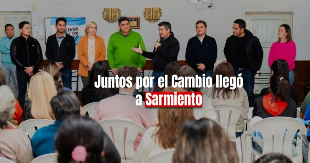 Los vecinos de Sarmiento recibieron a Orrego y sus precandidatos para las PASO 