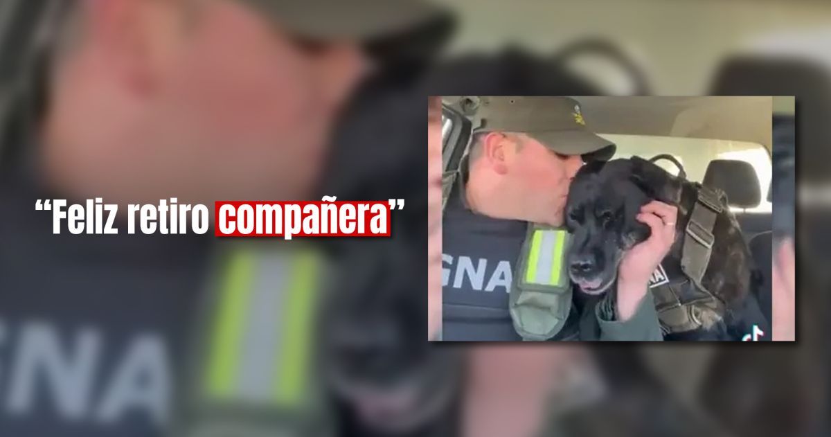 Gendarmería Nacional despidió con honores a la perrita que los acompañó durante diez años 