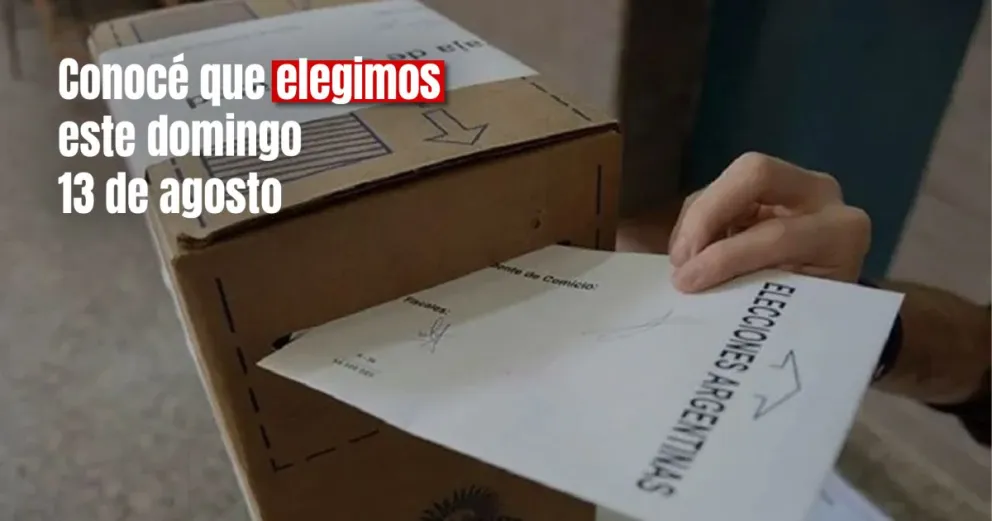 PASO: qué se elige este domingo 13 de agosto en el país