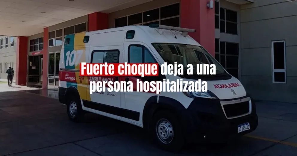 Un motociclista internado en grave estado tras ser impactado por una camioneta 
