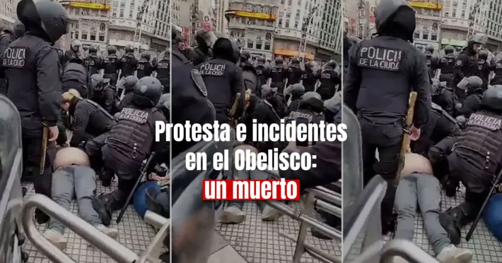 Murió un hombre que se descompensó en una tensa manifestación en Buenos Aires