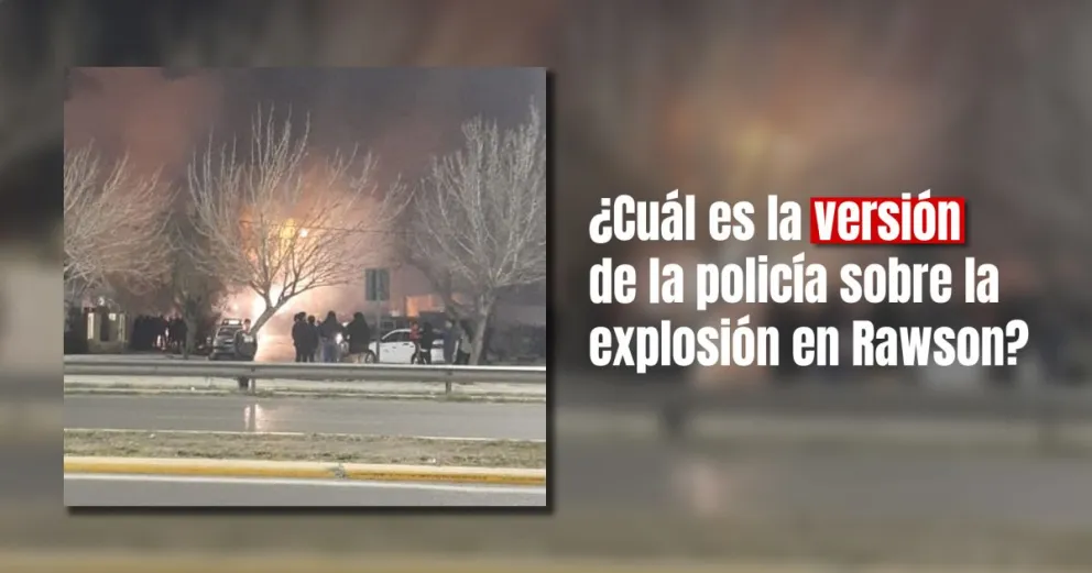 Para la policía la explosión de Rawson podría deberse a un cortocircuito 