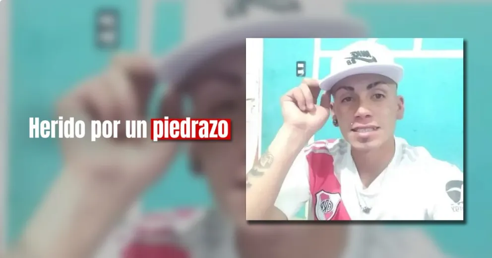 Un joven herido por una pedrada en la cabeza