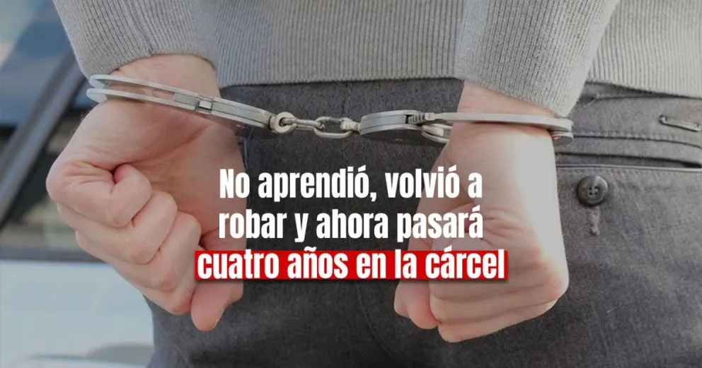 Pasará más de 4 años en la cárcel por arrebatarle el celular a un menor
