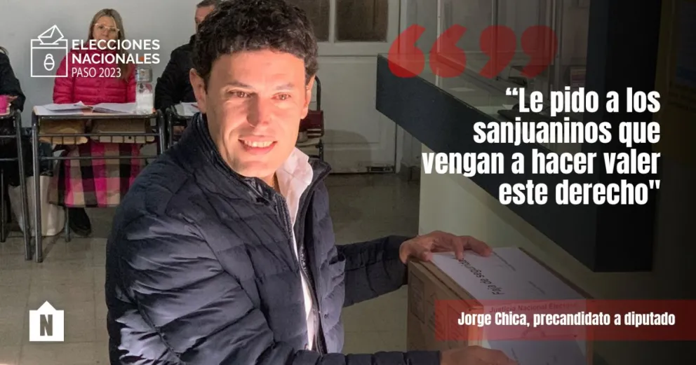 Jorge Chica: “Es importante que emitamos nuestro voto, es un derecho que nos permite elegir”
