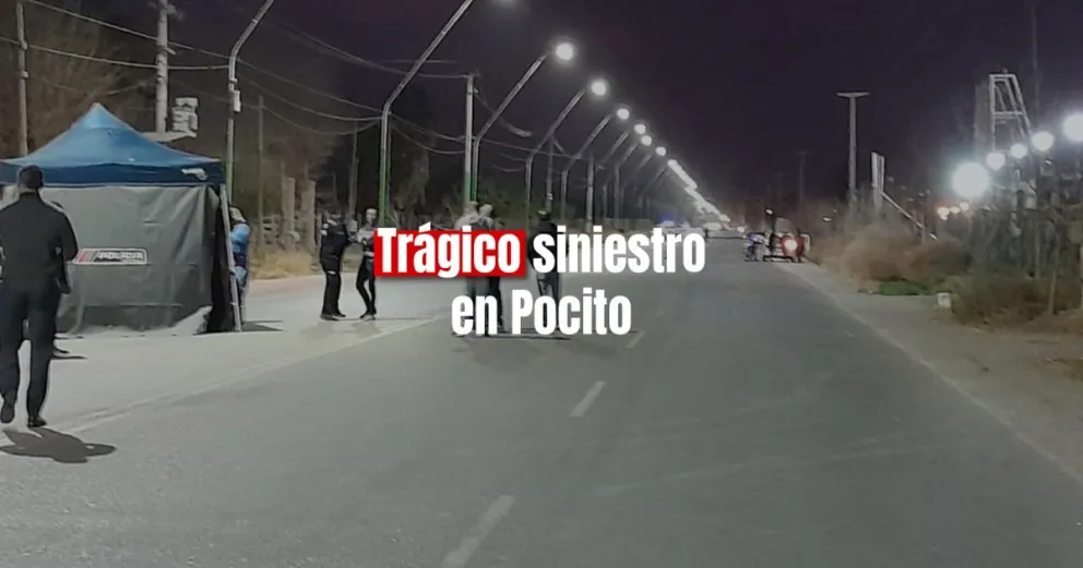 Un joven falleció en un siniestro vial en Pocito 