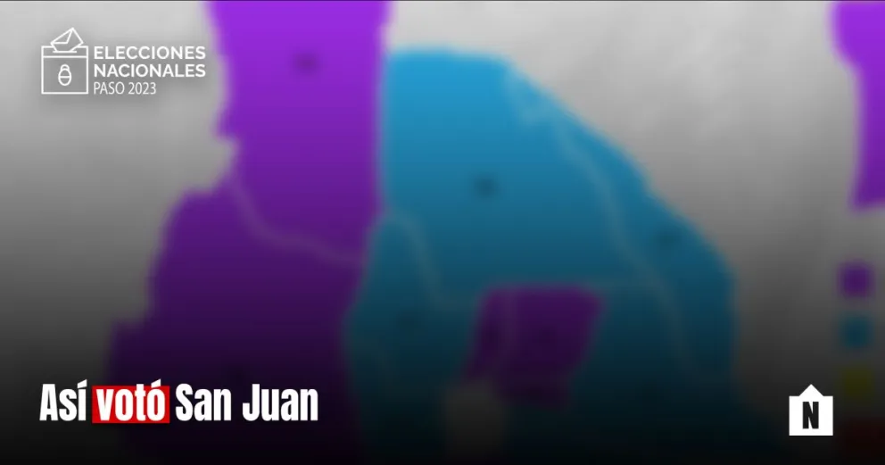 El mapa de San Juan: así votaron en cada departamento